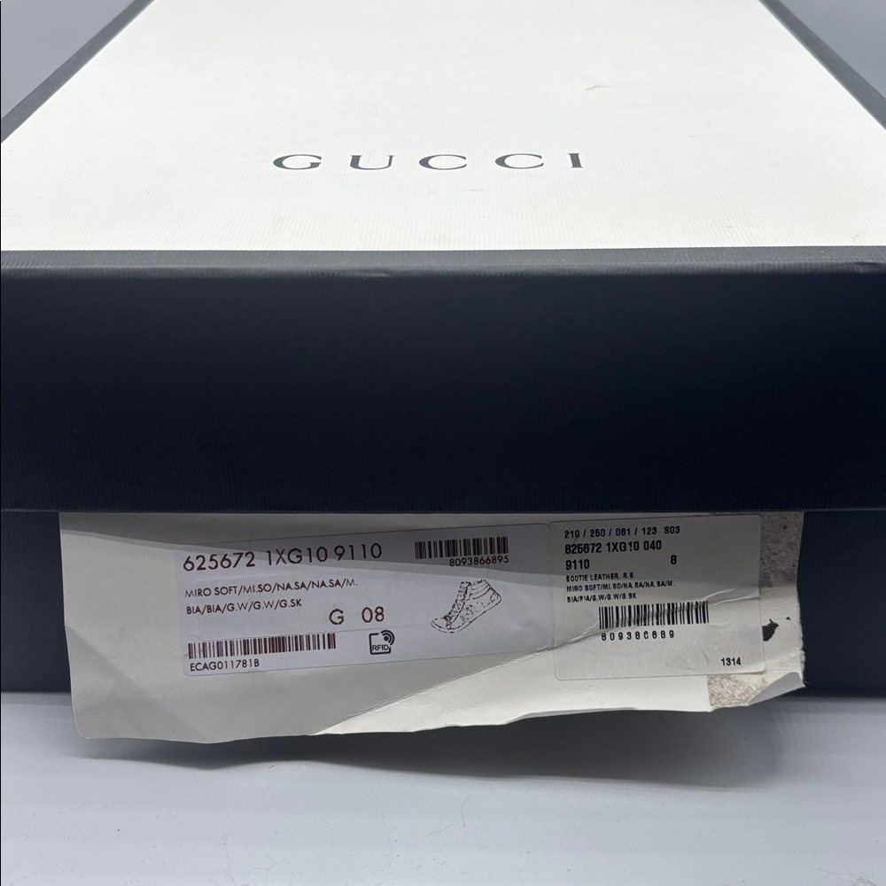 Gucci Ace High Top Sneaker Interlocking G Logo 8 - Picture 11 of 11